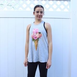 Betsey Johnson Flower Ice Cream Cone Tank